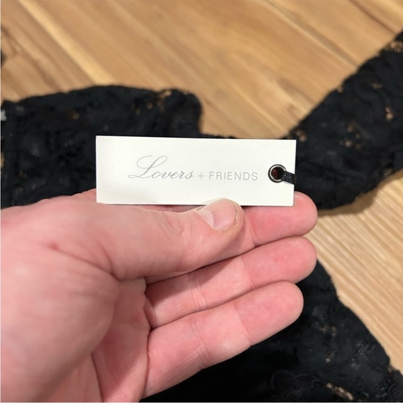 NWT Lover & Friends Black Lace Midi Dress Size XS - Picture 3 of 3